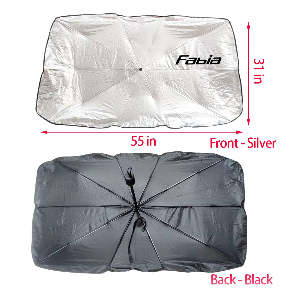 Car Sun Shade Protector Parasol for Skoda VRS YETI VISION SCALA ROOMSTER RAPID OCTAVIA KODIAQ KAROQ KAMIQ GT Fabia ENYAQ CITIGO