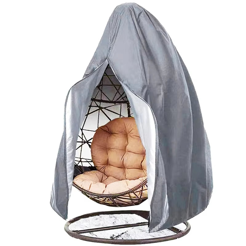 Patio Chair Cover Waterproof Dustproof Swing Chair Covers Egg Shaped Hanging Chair Dust Cover Protector Outdoor Garden Furniture