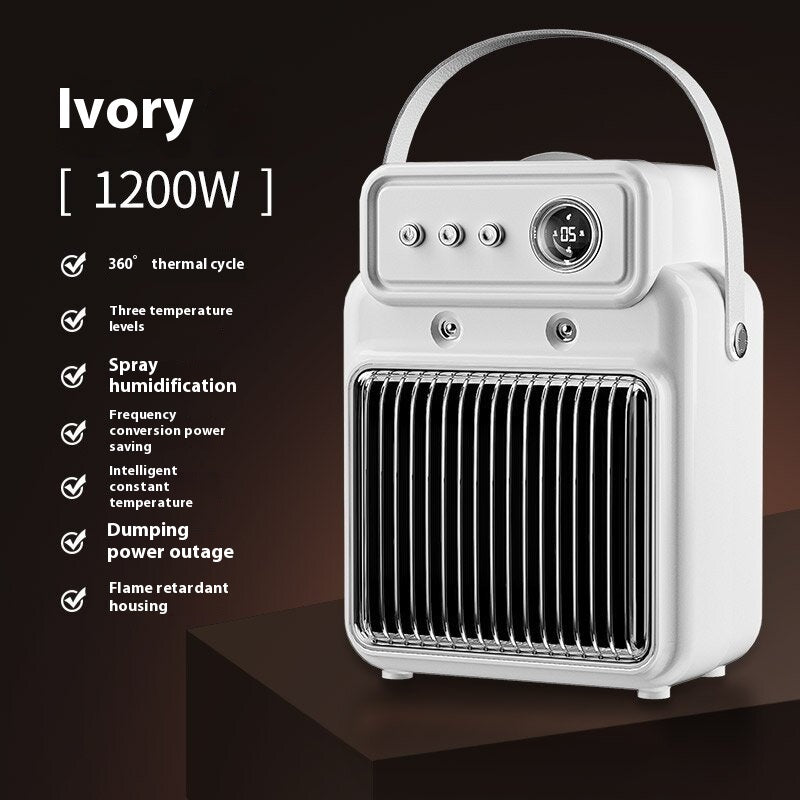 1200W 2 In 1 Efficient Room Heater Humidifying Table Heater Overheating Protections Heater Indoor Heater Suitable For Offices - Techno's House