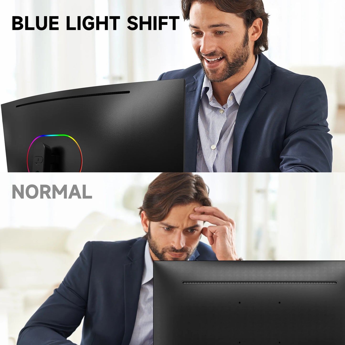 27" QHD2K Curved Gaming Monitor,165Hz/144Hz Computer Monitor,1Ms, Hdr,Built-In Speakers,2560X1440 for Office